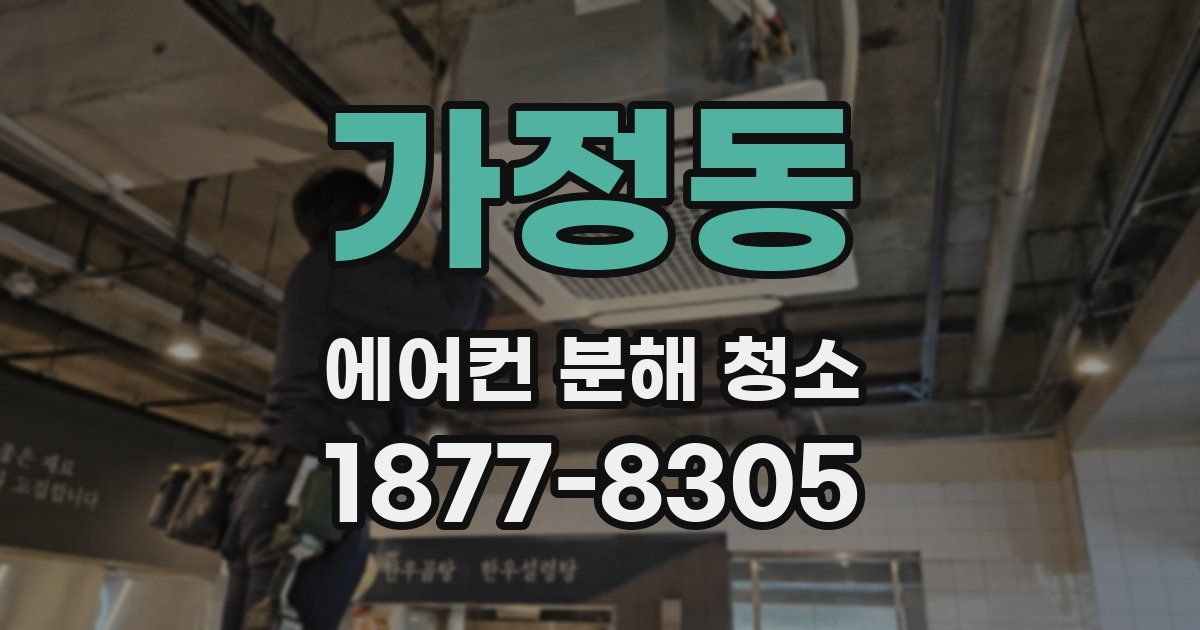 가정동 에어컨 분해 청소