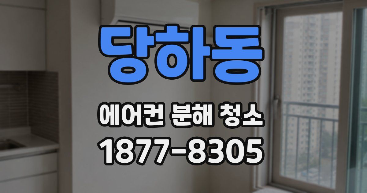 당하동 에어컨 분해 청소