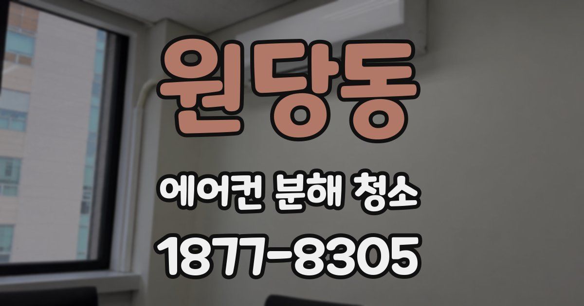 원당동 에어컨 분해 청소