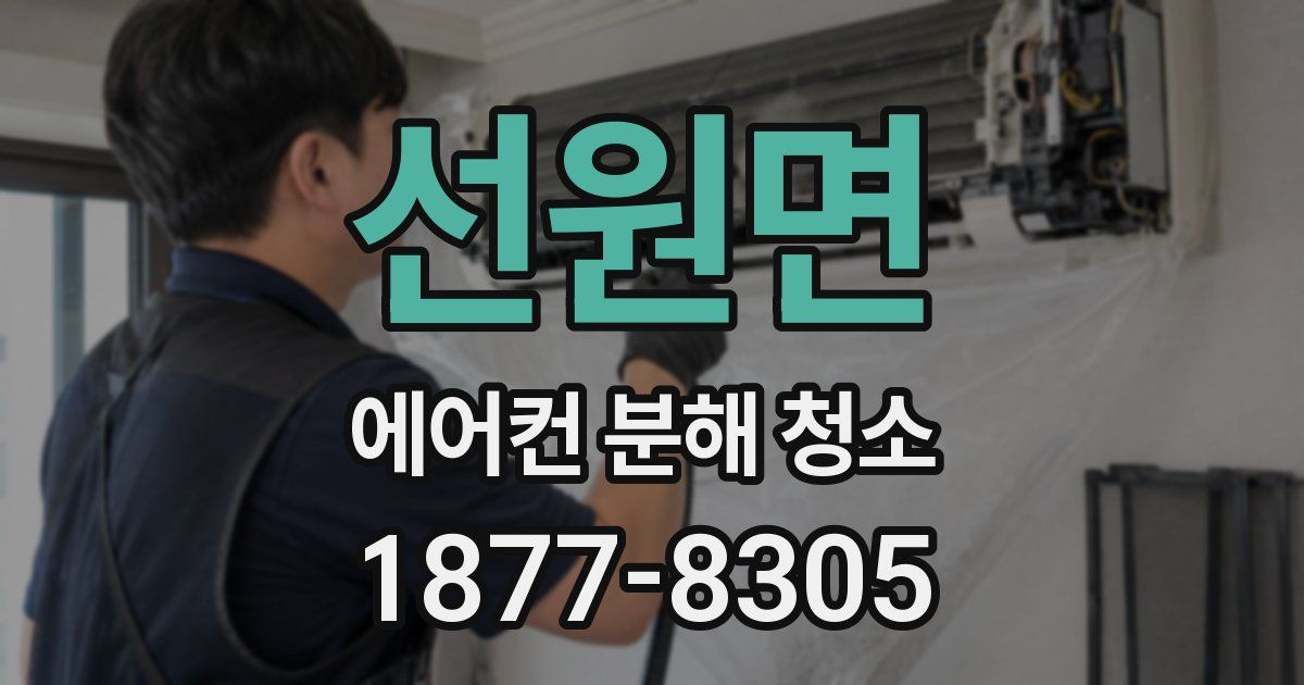 선원면 에어컨 분해 청소