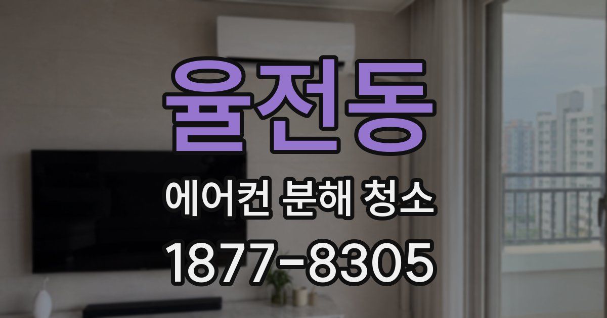 율전동 에어컨 분해 청소