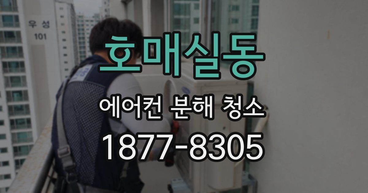 호매실동 에어컨 분해 청소