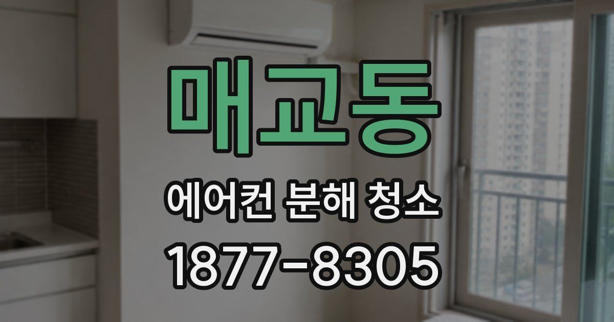 매교동 에어컨 분해 청소