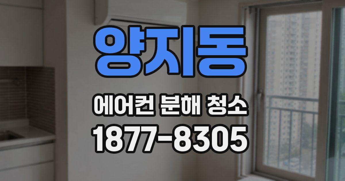양지동 에어컨 분해 청소