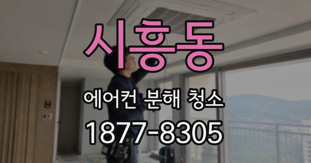 시흥동 에어컨 분해 청소
