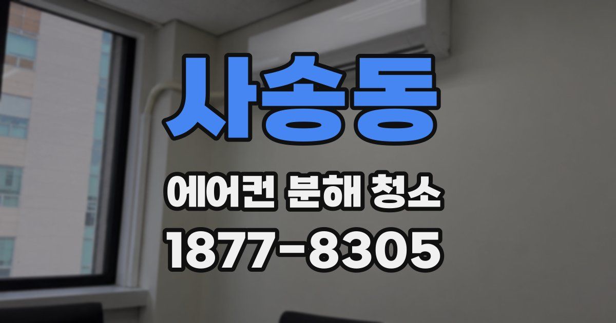 사송동 에어컨 분해 청소