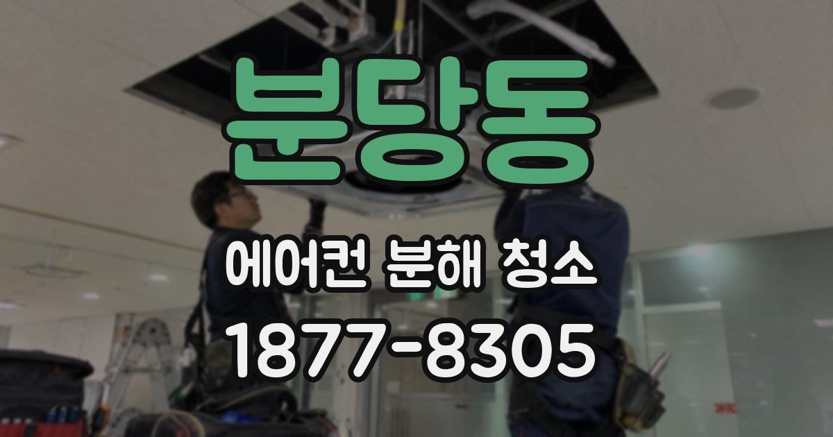 분당동 에어컨 분해 청소