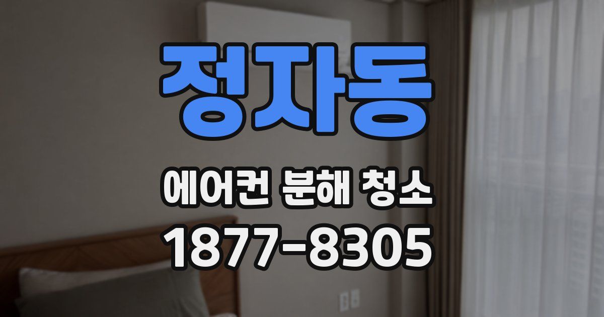 정자동 에어컨 분해 청소