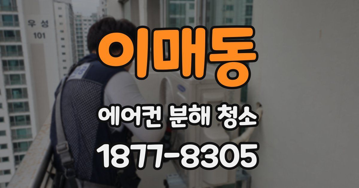 이매동 에어컨 분해 청소