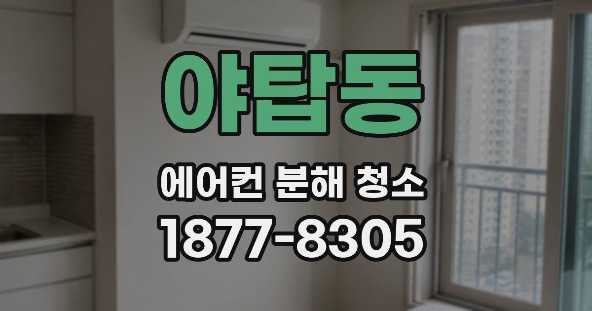 야탑동 에어컨 분해 청소