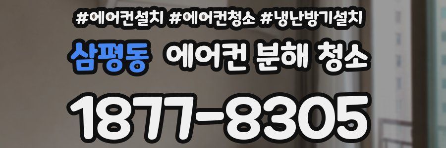 삼평동 에어컨 분해 청소