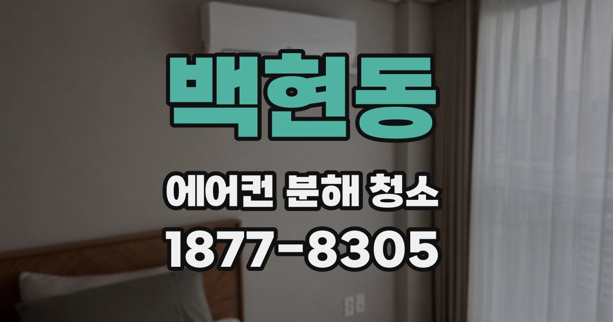 백현동 에어컨 분해 청소