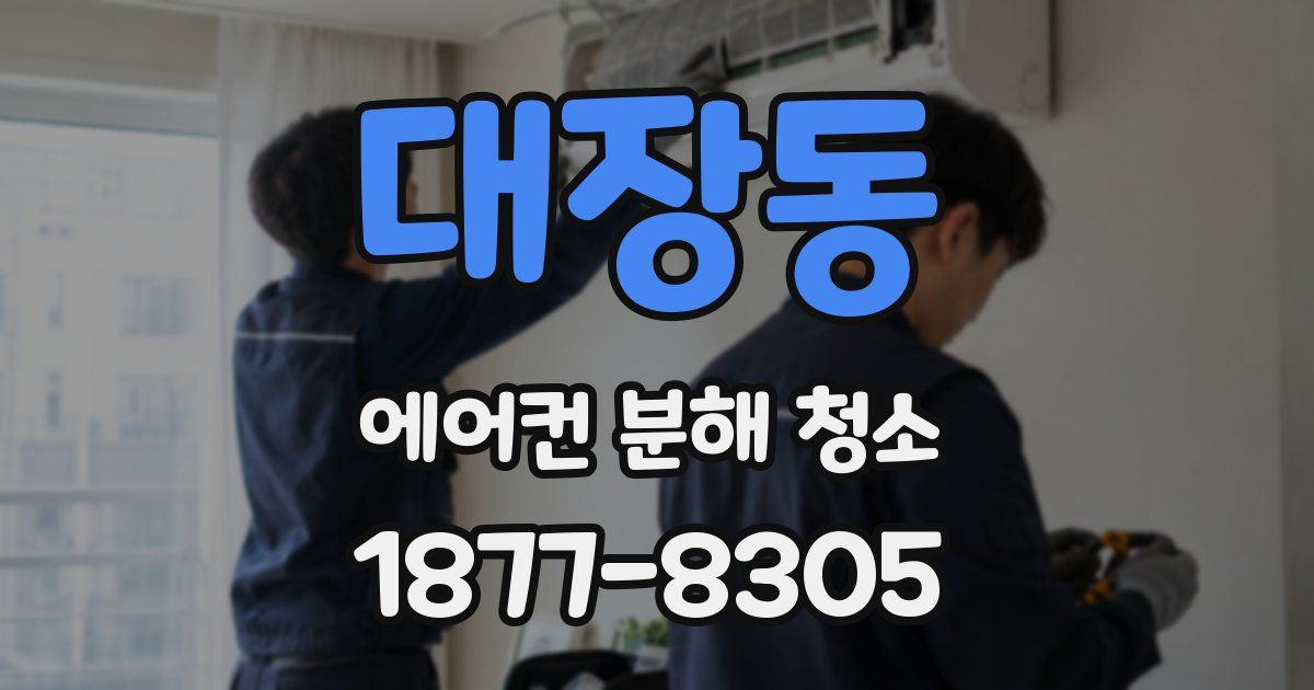 대장동 에어컨 분해 청소