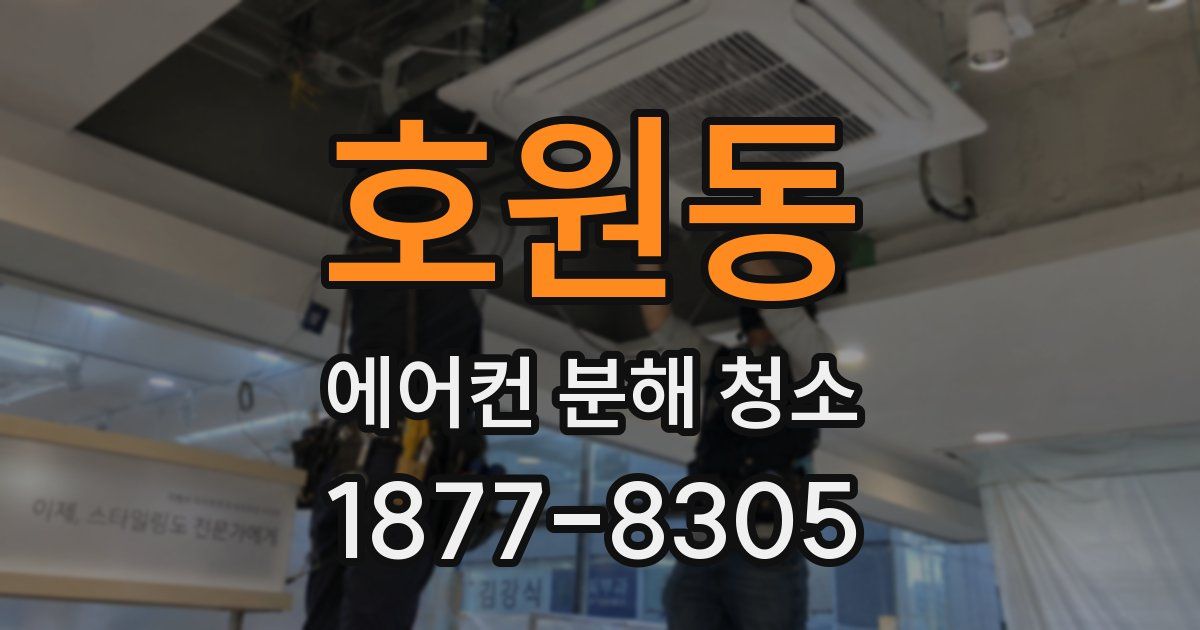 호원동 에어컨 분해 청소