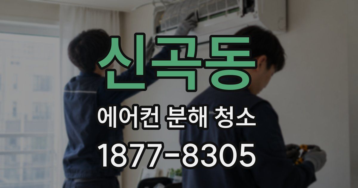신곡동 에어컨 분해 청소