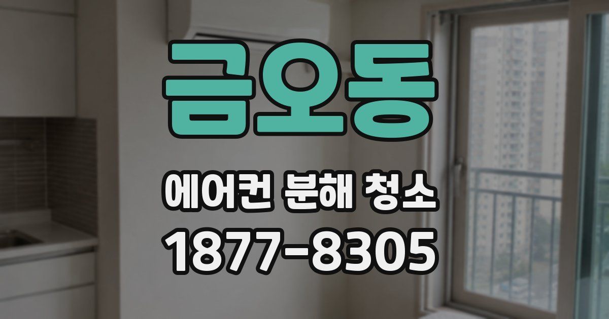 금오동 에어컨 분해 청소