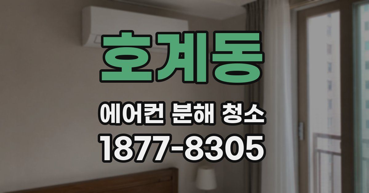 호계동 에어컨 분해 청소