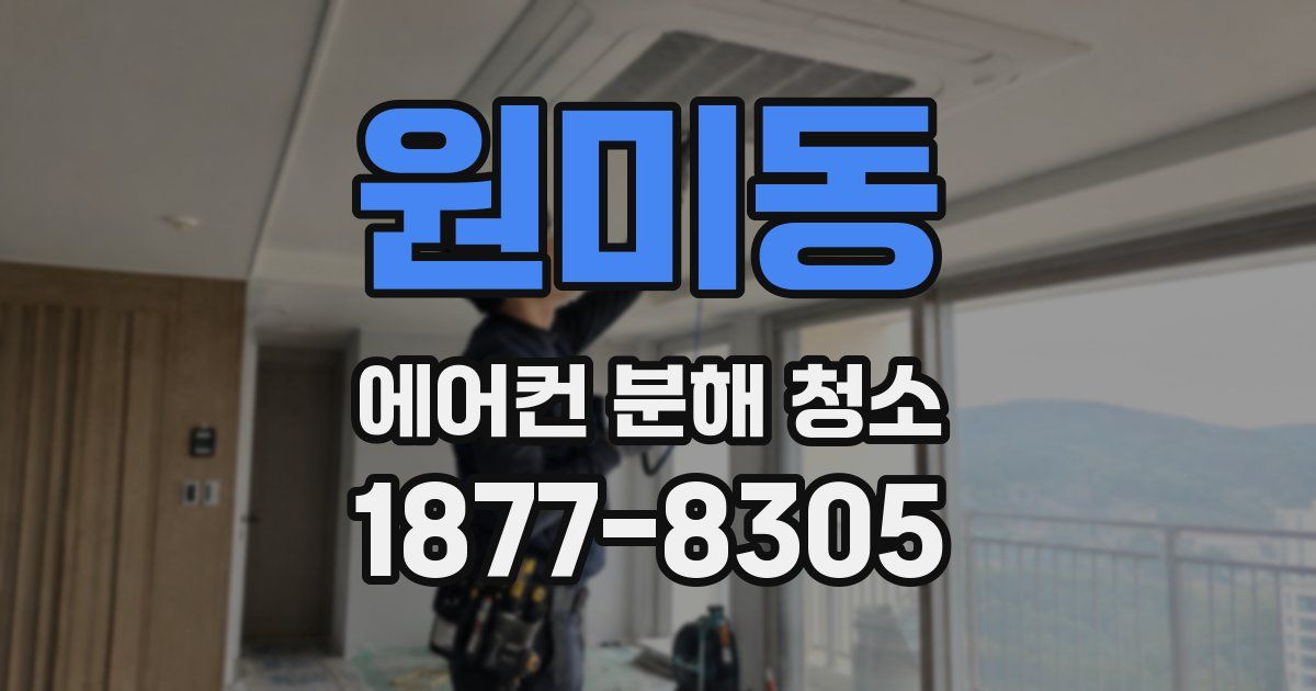 원미동 에어컨 분해 청소