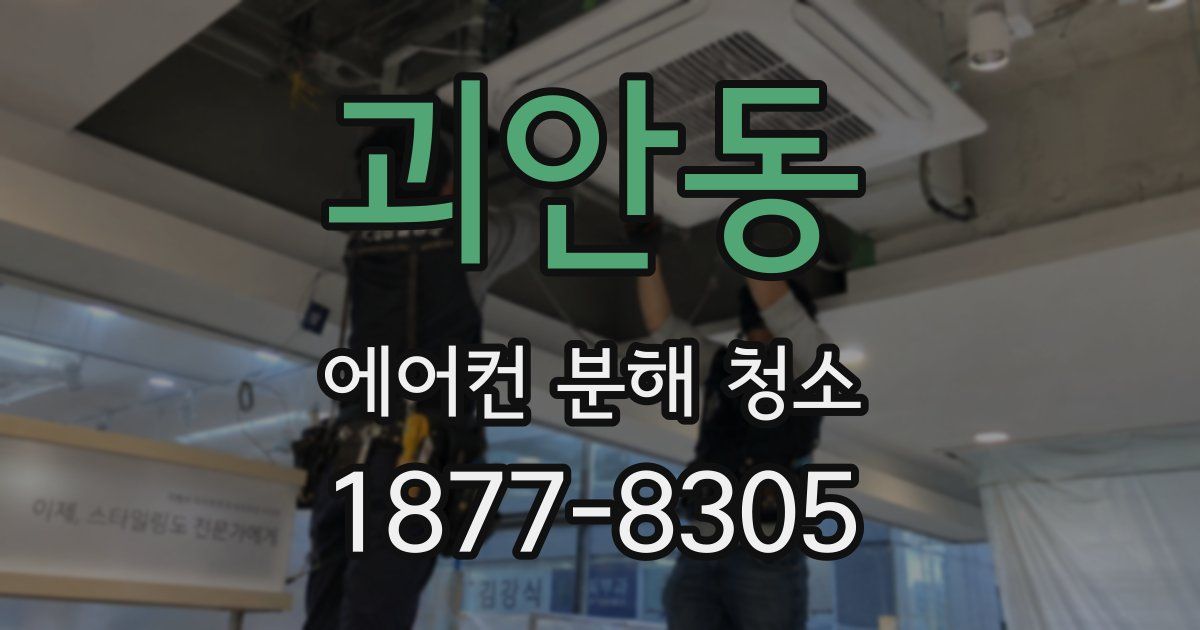 괴안동 에어컨 분해 청소