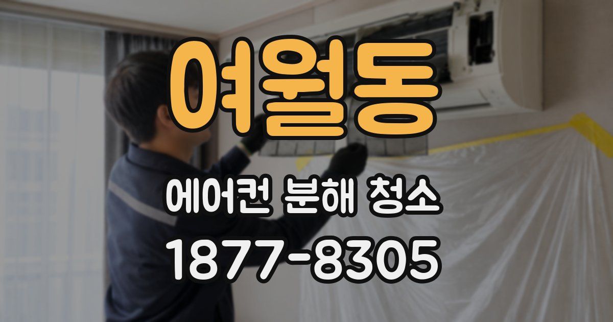 여월동 에어컨 분해 청소