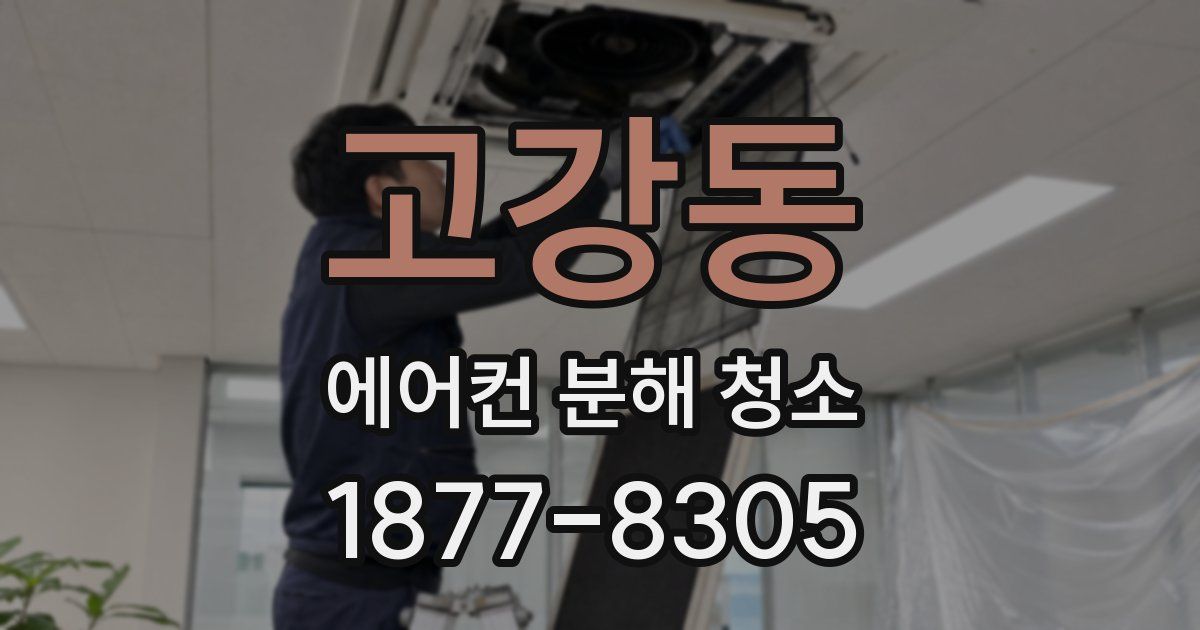 고강동 에어컨 분해 청소