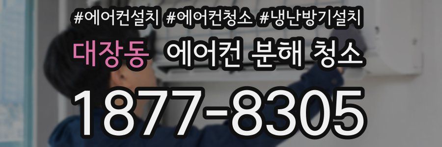 대장동 에어컨 분해 청소