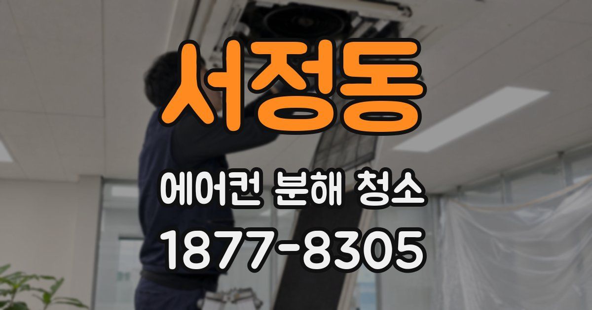 서정동 에어컨 분해 청소