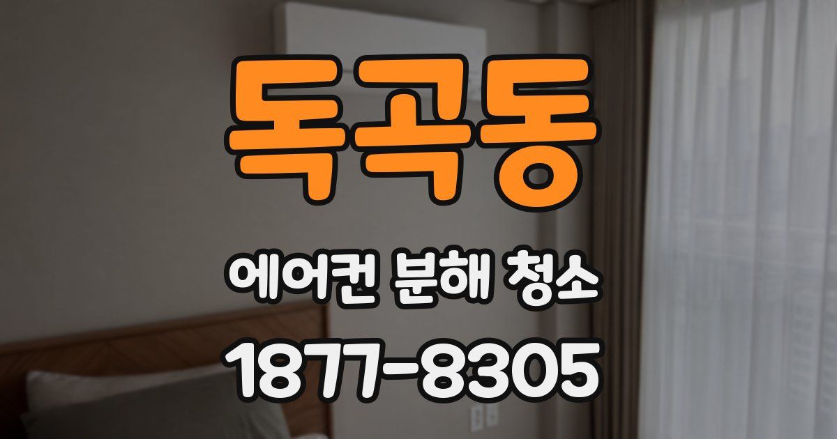 독곡동 에어컨 분해 청소