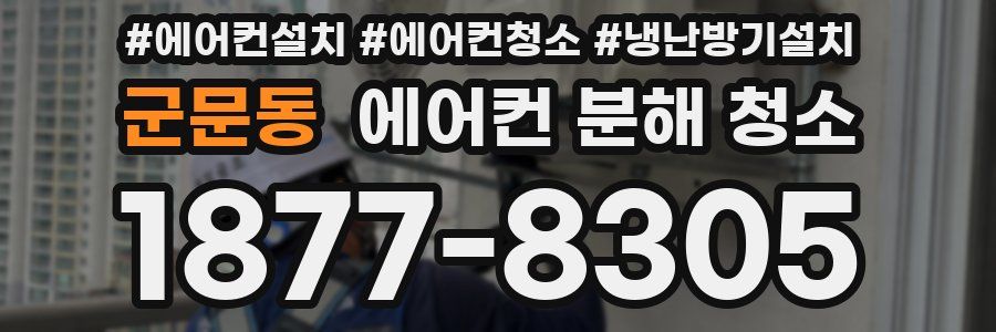 군문동 에어컨 분해 청소