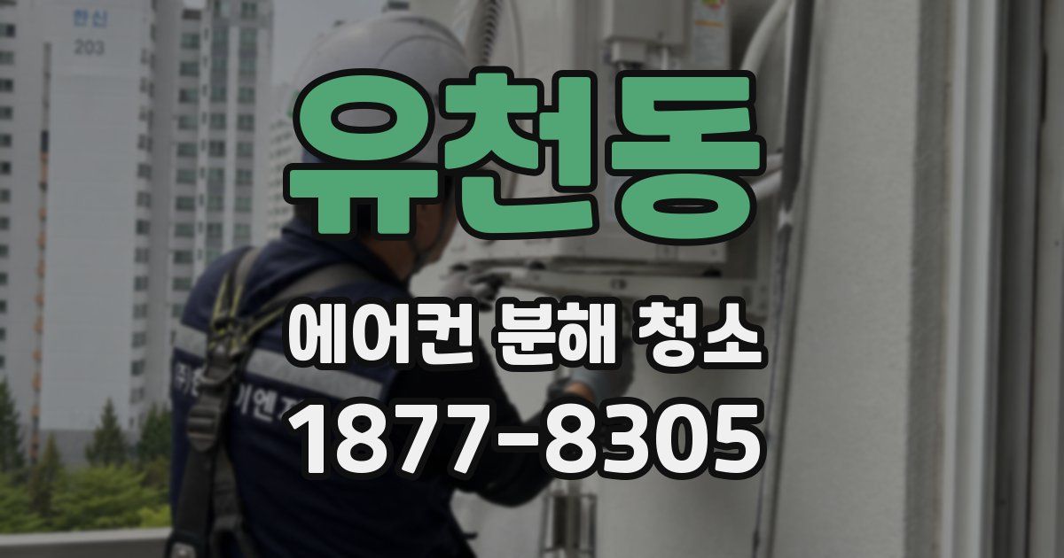 유천동 에어컨 분해 청소
