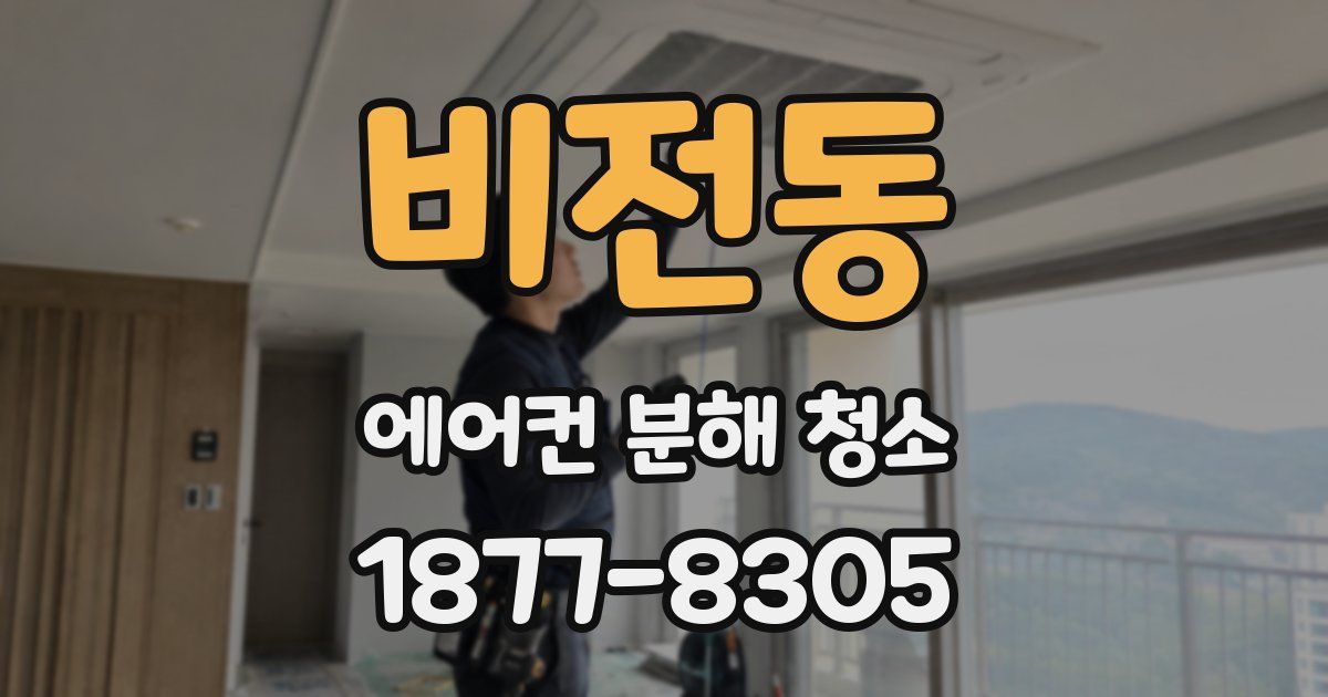 비전동 에어컨 분해 청소