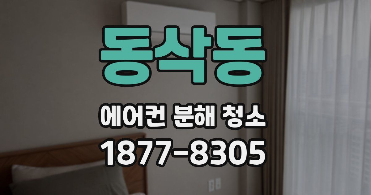 동삭동 에어컨 분해 청소
