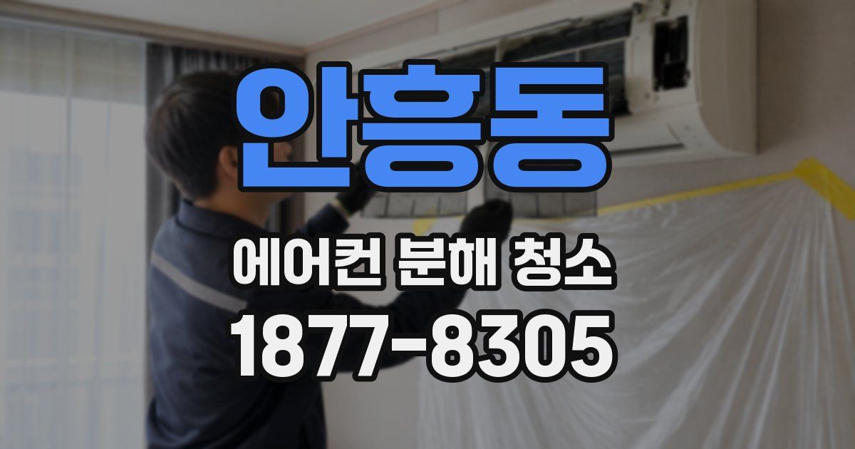 안흥동 에어컨 분해 청소