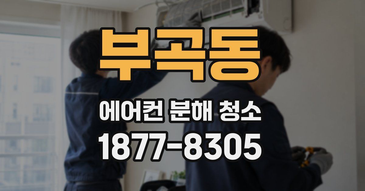 부곡동 에어컨 분해 청소