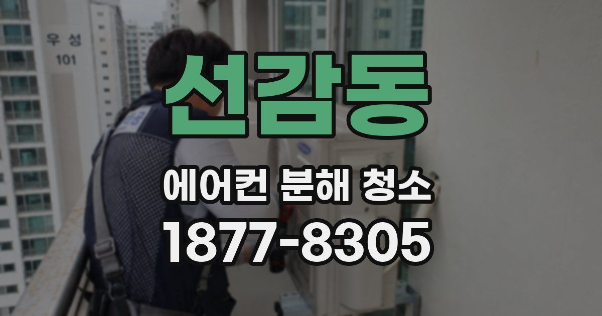 선감동 에어컨 분해 청소
