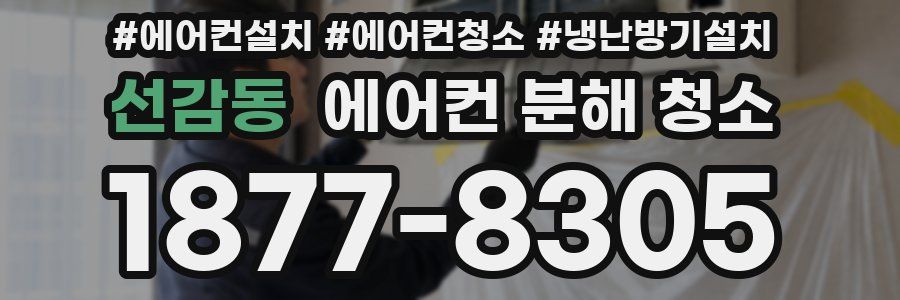 선감동 에어컨 분해 청소