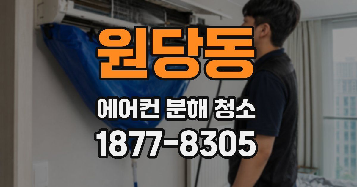 원당동 에어컨 분해 청소
