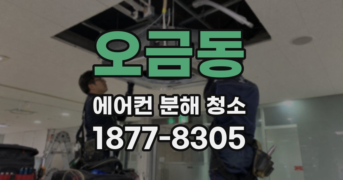 오금동 에어컨 분해 청소