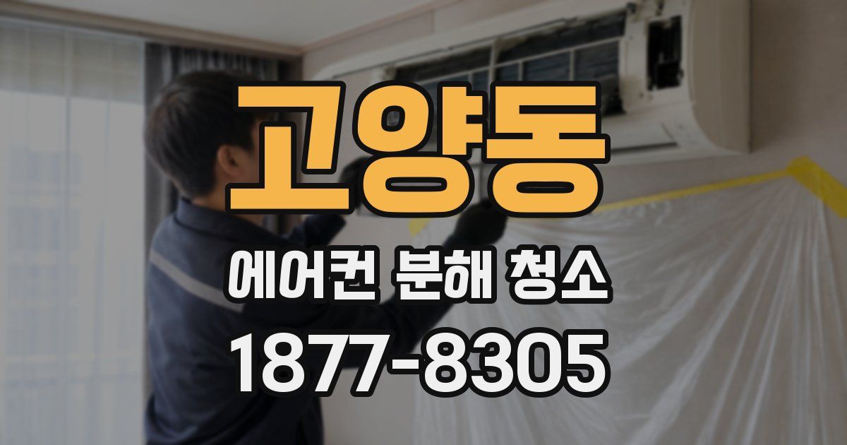 고양동 에어컨 분해 청소