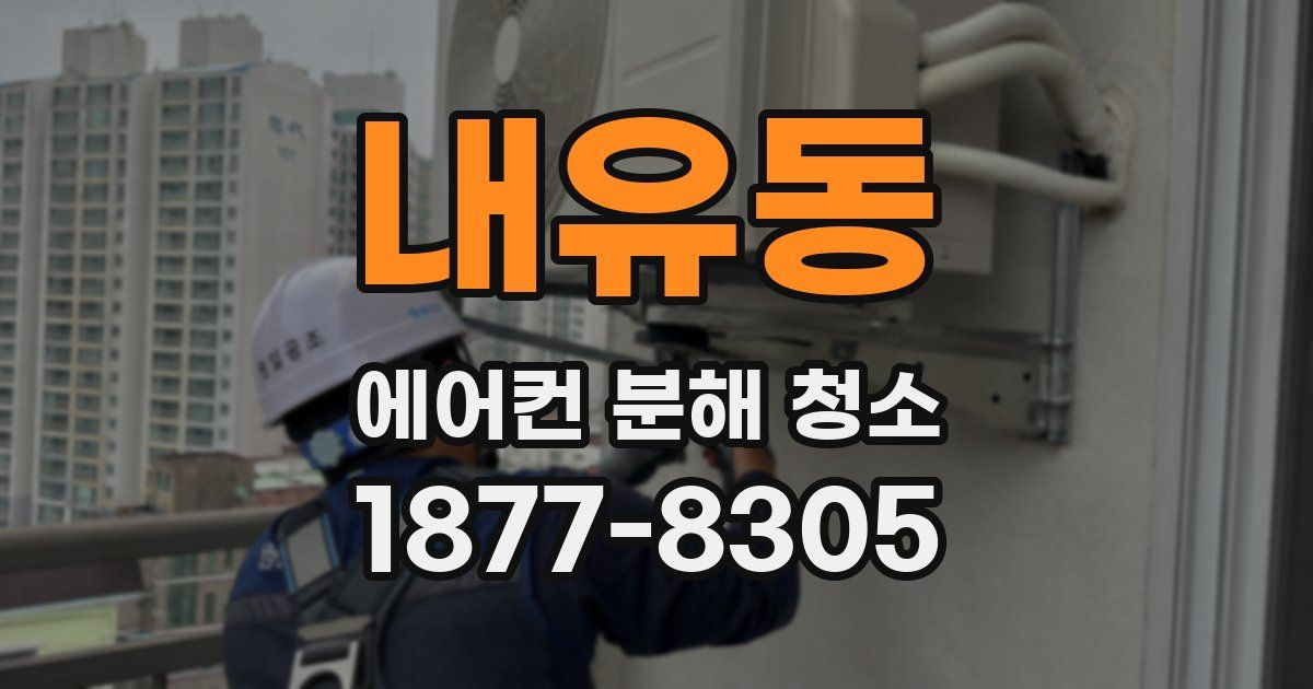 내유동 에어컨 분해 청소