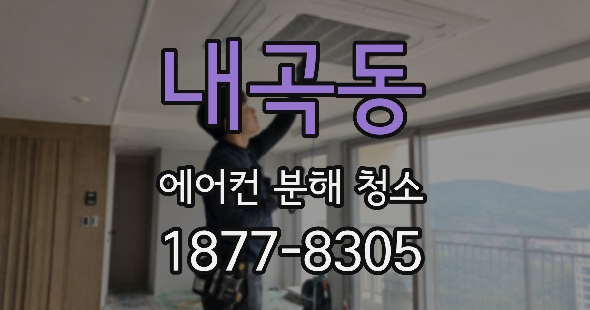 내곡동 에어컨 분해 청소
