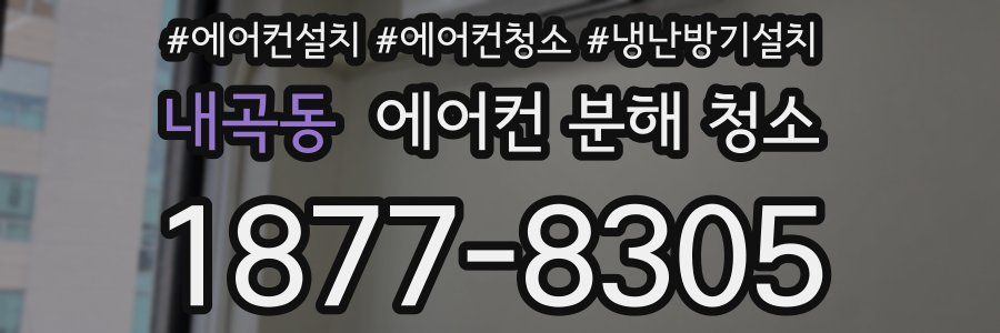 내곡동 에어컨 분해 청소
