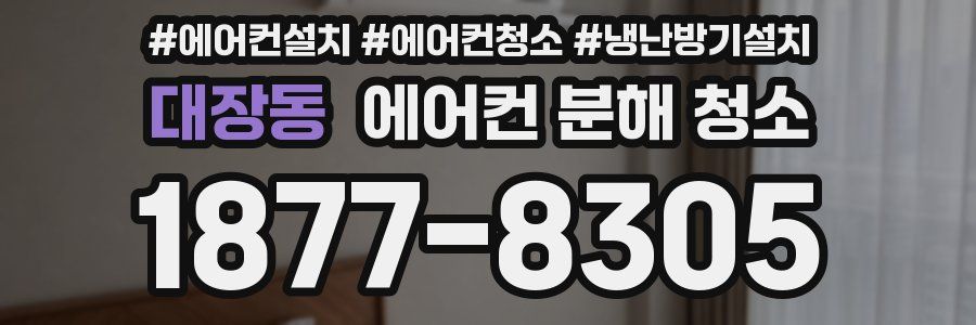 대장동 에어컨 분해 청소