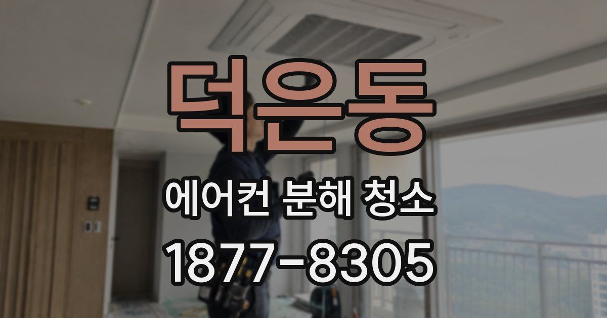 덕은동 에어컨 분해 청소