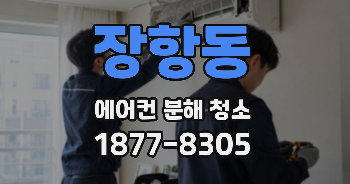 장항동 에어컨 분해 청소