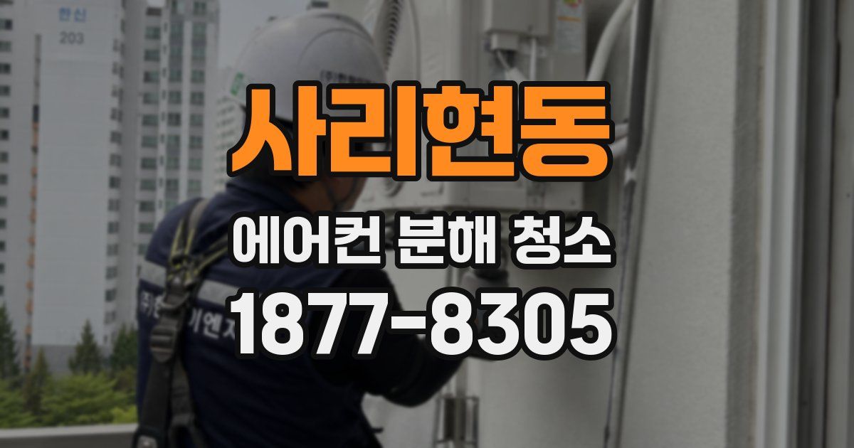사리현동 에어컨 분해 청소