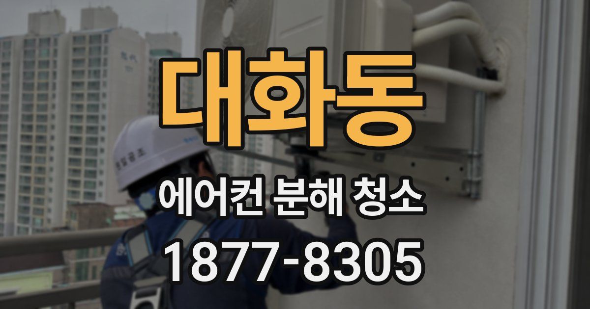 대화동 에어컨 분해 청소