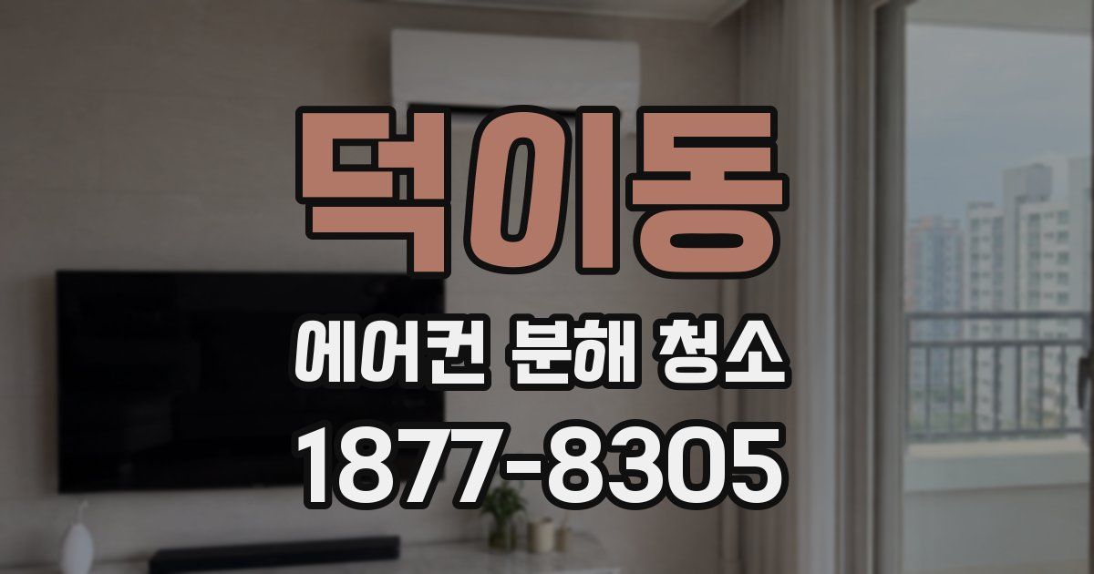 덕이동 에어컨 분해 청소