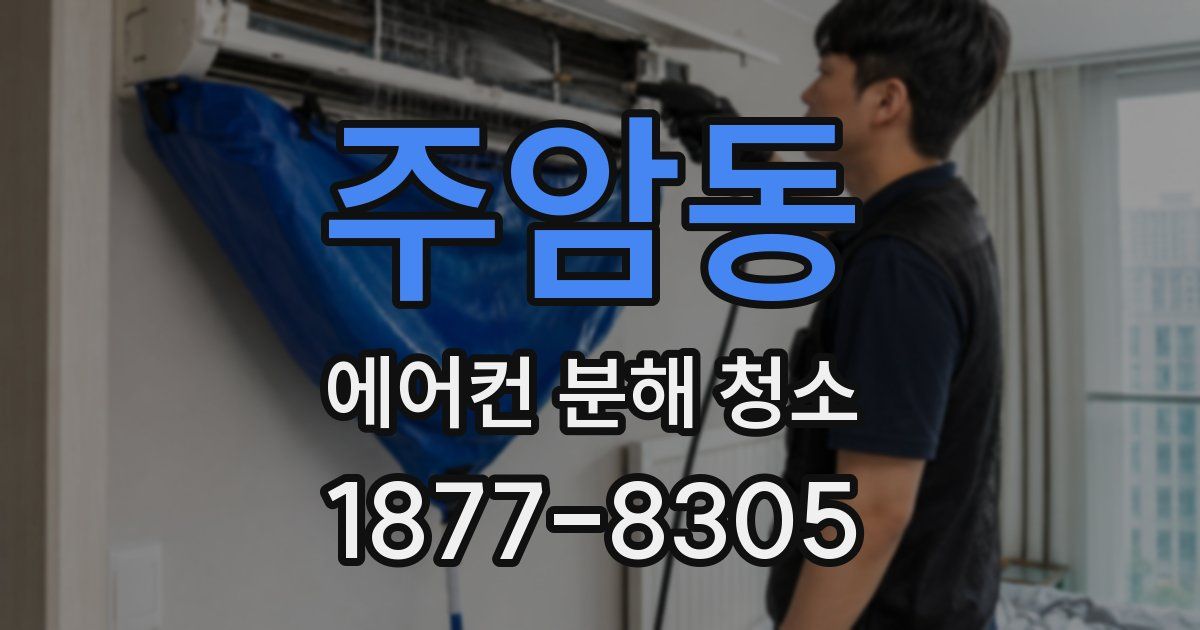 주암동 에어컨 분해 청소