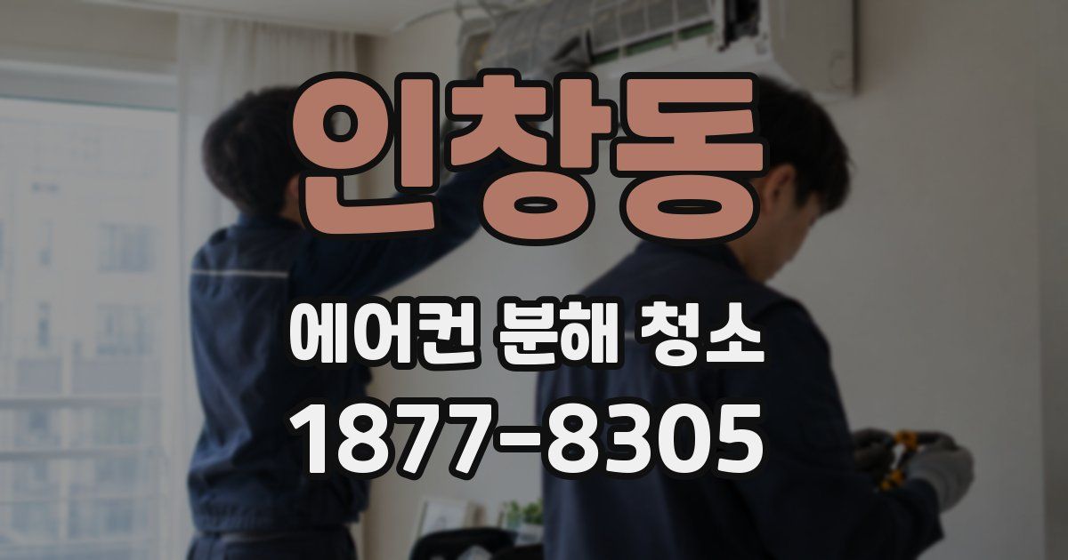 인창동 에어컨 분해 청소